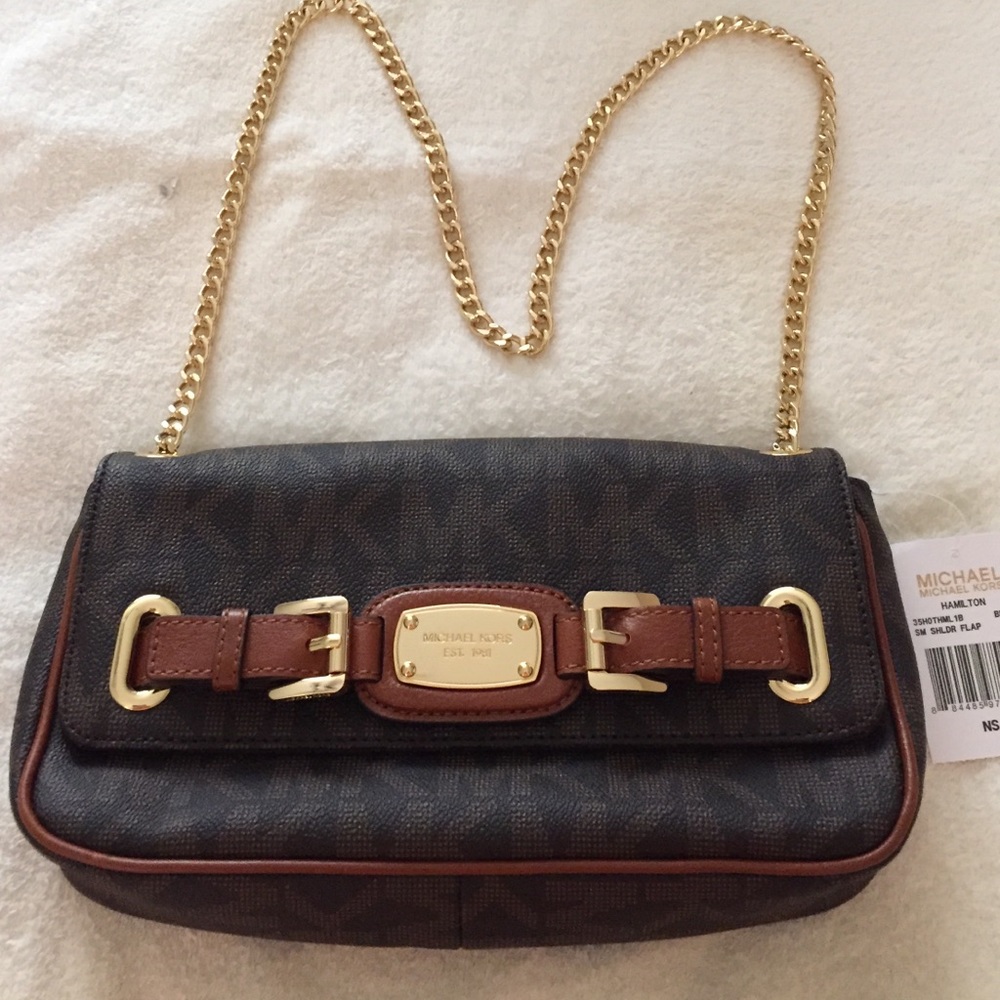 NWT Michael Kors small shoulder flap bag
